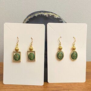 NEW Czech glass bead earrings